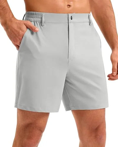 Men's 5-Inch Golf Shorts II, Bright Gray