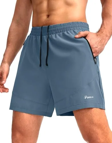 Men's 5-Inch Running Shorts IV, Blue Grey