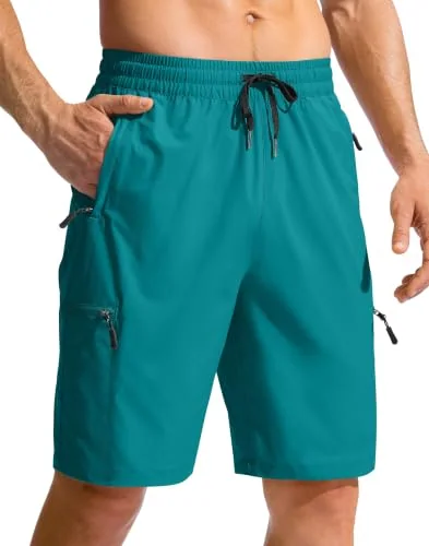 Men's 9-Inch Board Shorts II, Lake Green