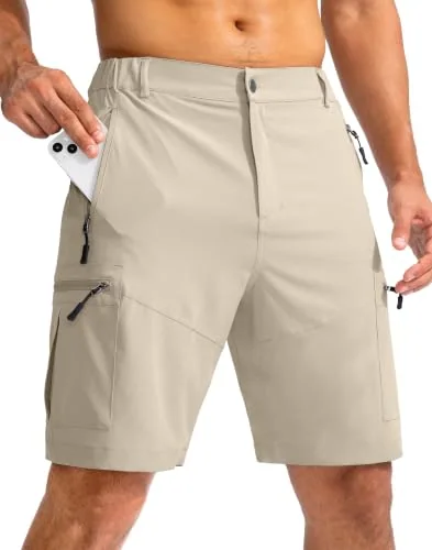 Men's 9-Inch Cargo Shorts, Khaki