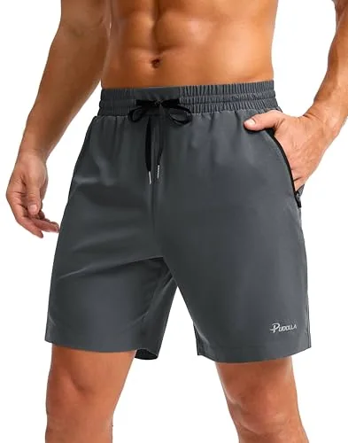 Men's 7-Inch Running Shorts, Iron Grey
