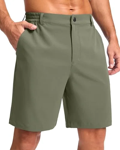Men's 9-Inch Golf Shorts, Grey Sage