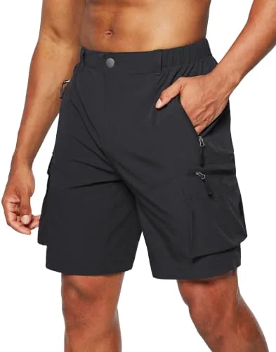 Men's Cargo Shorts, Black