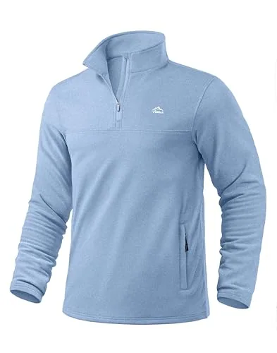 Men's Quarter-Zip Pullover III, Haze Blue