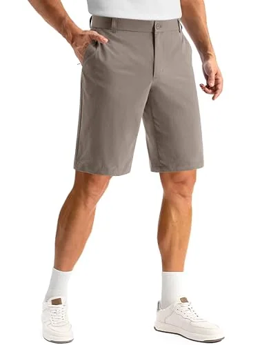 Men's 11-Inch Golf Shorts III, Stone Grey