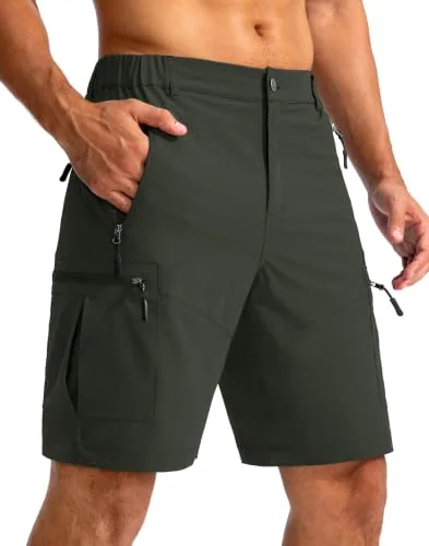 Men's 9-Inch Cargo Shorts, Army Green