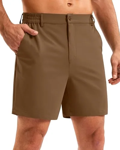 Men's 5-Inch Golf Shorts II, Dark Brown
