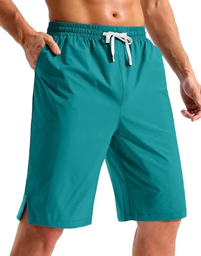 Men's 9-Inch Board Shorts, Lake Green