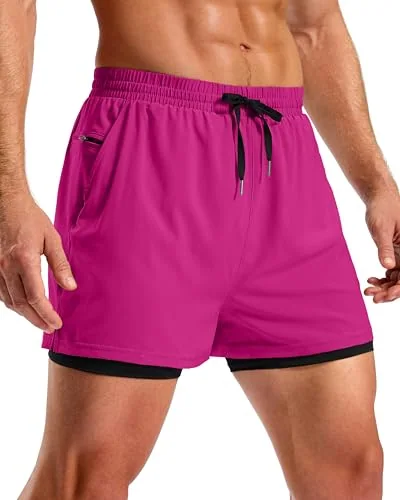 Men's 5-Inch 2-in-1 Running Shorts II, Rose