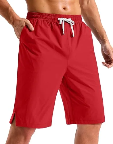 Men's 9-Inch Board Shorts, Red