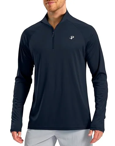 Men's Long-Sleeve Rash Guard II, Navy Blue