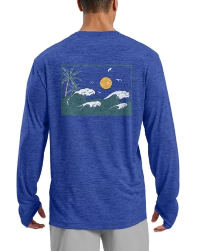 Men's Long-Sleeve Sun Shirt II, Royal Blue