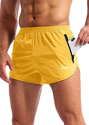 Men's 3-Inch Running Shorts, Flame Orange