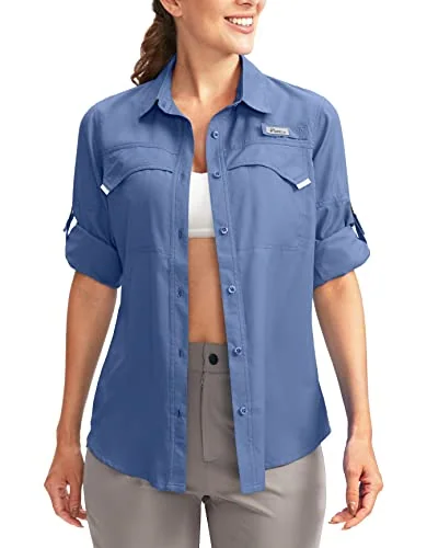 Women's Long-Sleeve Sun Shirt II, Dusty Blue
