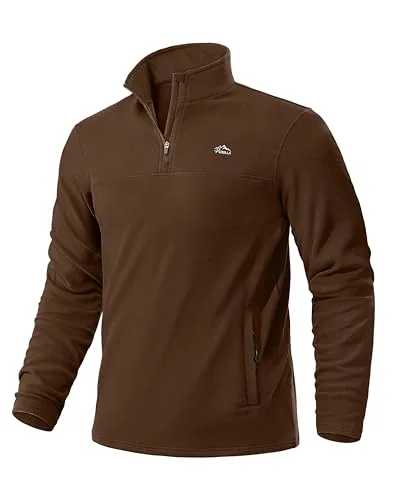 Men's Quarter-Zip Pullover III, Brown