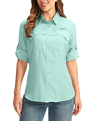 Women's Long-Sleeve Sun Shirt, Mint Green