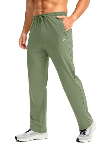 Men's Fleece-Lined Sweatpants, Sage Green