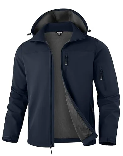 Men's Softshell Jacket, Navy
