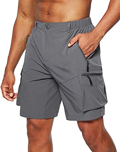 Men's Cargo Shorts, Dark Gray