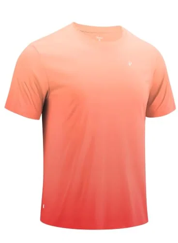 Men's Short-Sleeve Rash Guard II, Grey Background Wild Fish