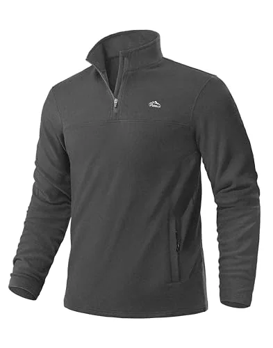 Men's Quarter-Zip Pullover III, Dark Grey