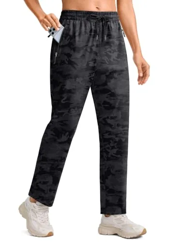 Women's Golf Pants, Black Camo B