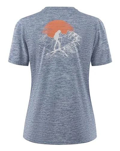 Women's Short-Sleeve Sun Shirt, Sunset Climber