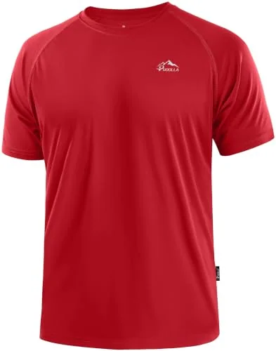 Men's Short-Sleeve Rash Guard, Chilli Red