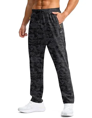 Men's Sweatpants II, Black Camo B