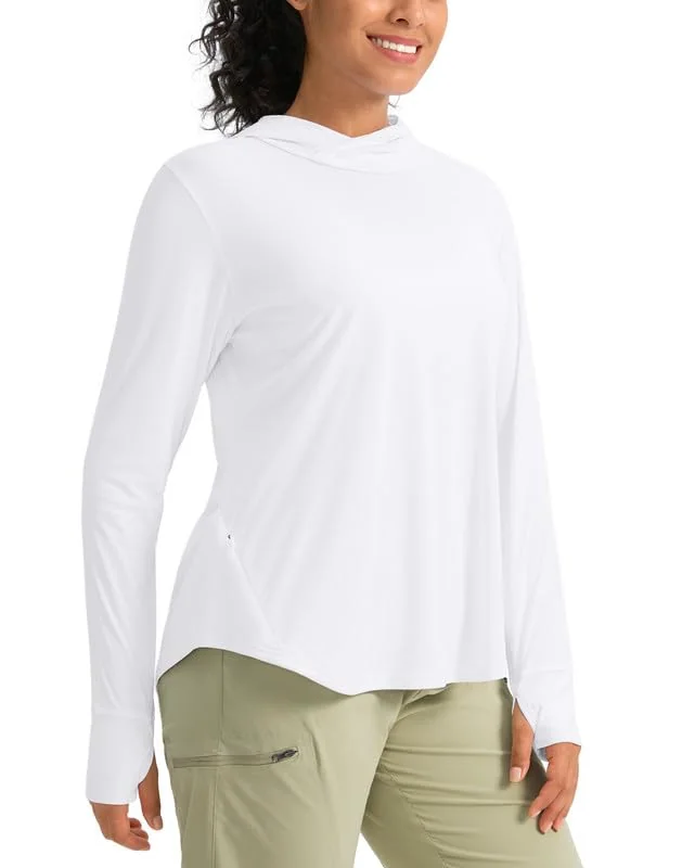 Women's Sun Hoodie, White