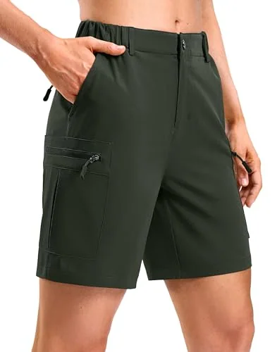 Women's 7-Inch Cargo Shorts, Dark Olive