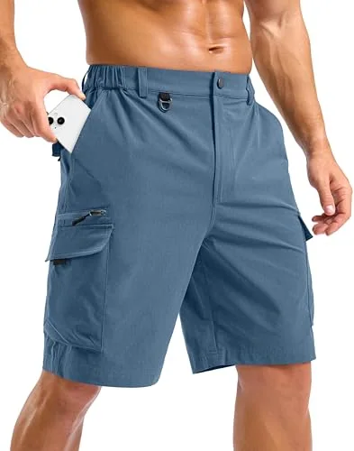 Men's 9-Inch Cargo Shorts III, Slate Blue