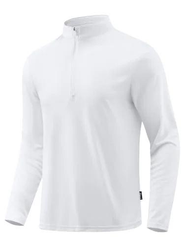 Men's Quarter-Zip Pullover, White