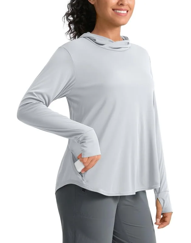 Women's Sun Hoodie, Grey