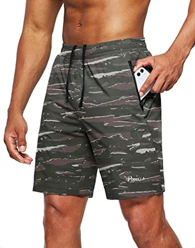 Men's Running Shorts, Tiger Stripe