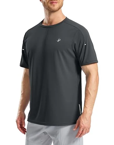 Men's Running Tee, Dark Grey