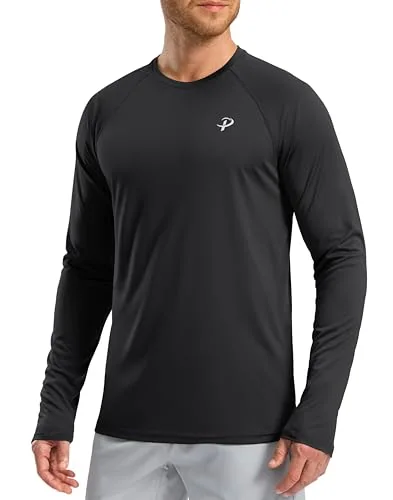 Men's Long-Sleeve Rash Guard, Black