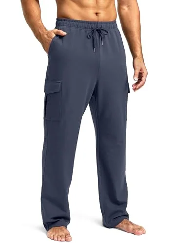 Men's Cotton Sweatpants II, Dusty Blue