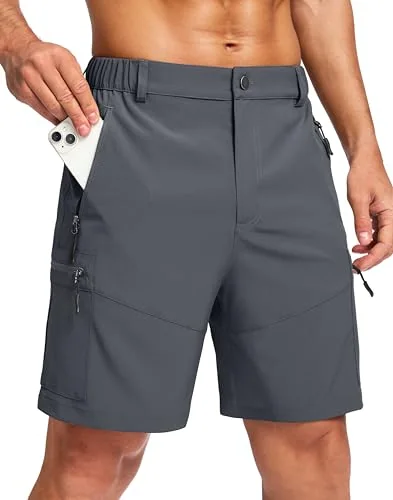 Men's 7-Inch Cargo Shorts, Deep Grey